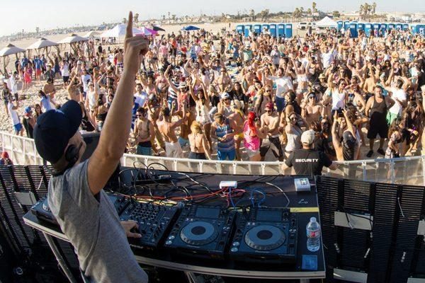 Beach party med Silent disco