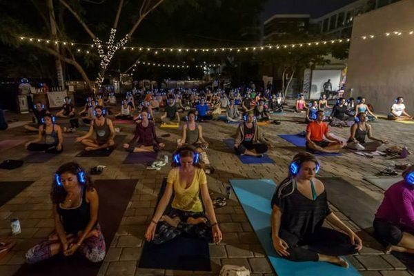 Silent Disco på Yoga